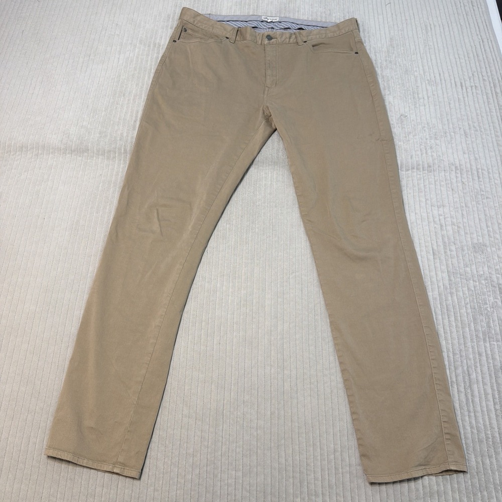Peter Millar Pants Mens 38x34 Beige Khaki Ultimate Sateen‎ 5 Five-Pocket Stretch